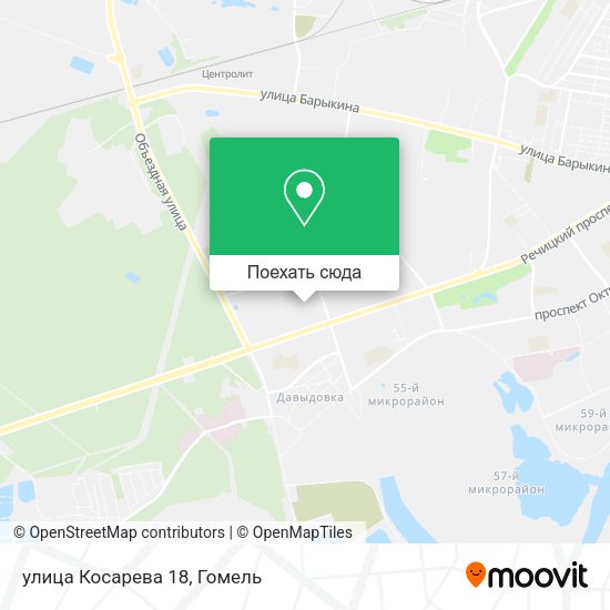 Карта улица Косарева 18