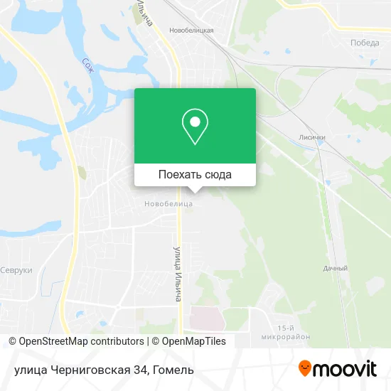 Карта улица Черниговская 34