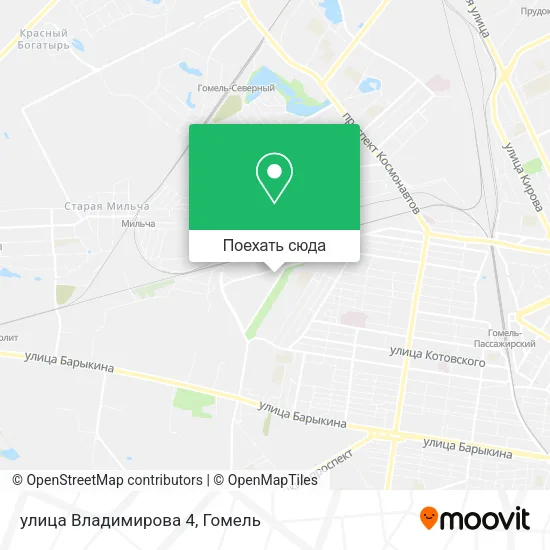 Карта улица Владимирова 4