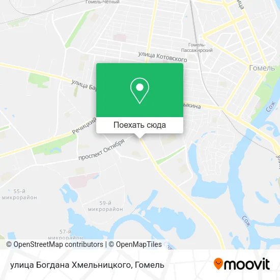 Карта улица Богдана Хмельницкого