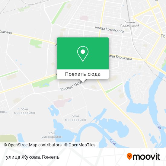 Карта улица Жукова