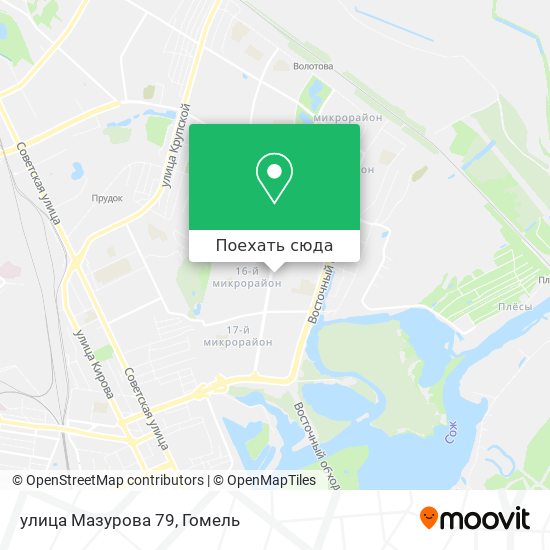 Карта улица Мазурова 79
