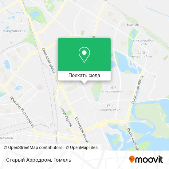 Карта Старый Аэродром