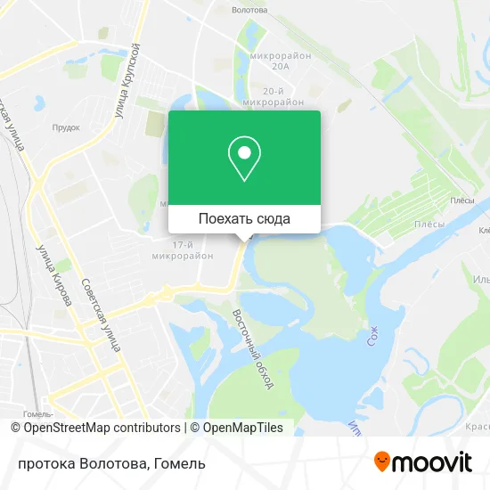 Карта протока Волотова