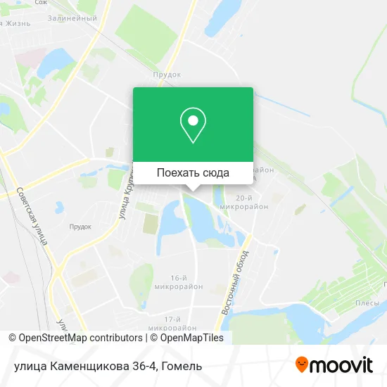 Карта улица Каменщикова 36-4