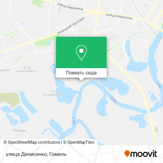 Карта улица Денисенко
