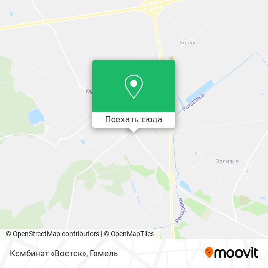 Карта Комбинат «Восток»