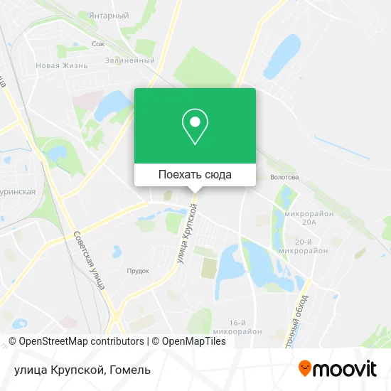 Карта улица Крупской