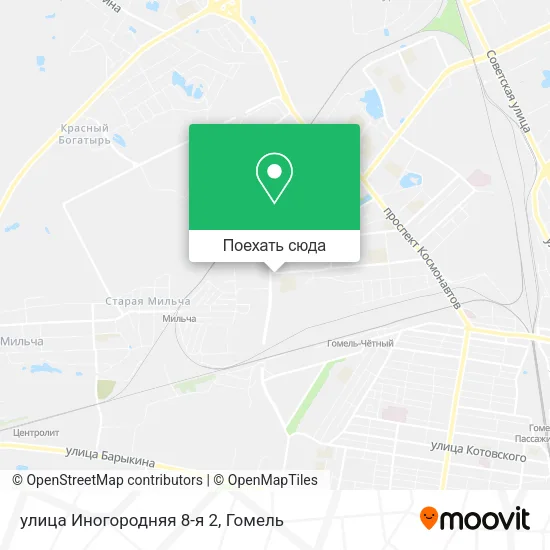 Карта улица Иногородняя 8-я 2