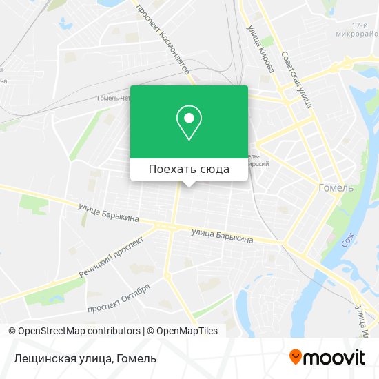 Карта Лещинская улица