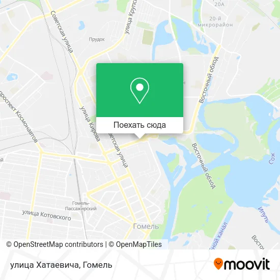 Карта улица Хатаевича