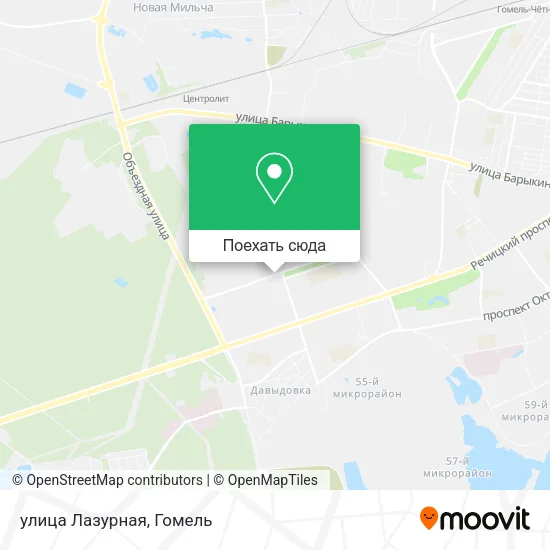 Карта улица Лазурная