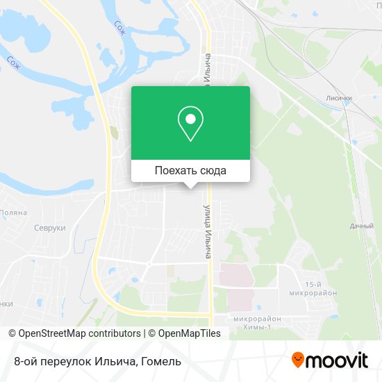 Карта 8-ой переулок Ильича