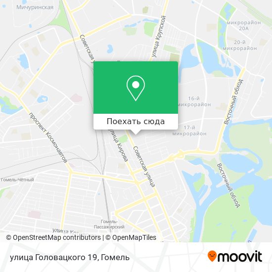 Карта улица Головацкого 19