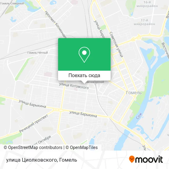 Карта улица Циолковского