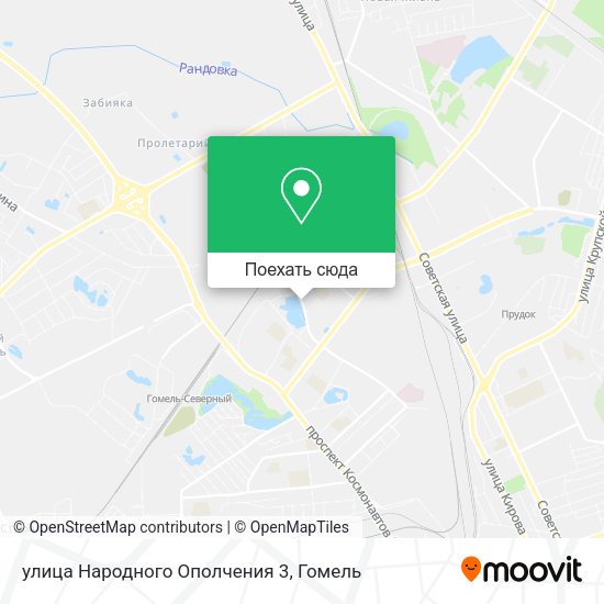 Карта улица Народного Ополчения 3