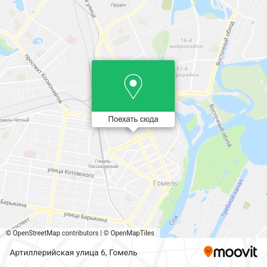 Карта Артиллерийская улица 6
