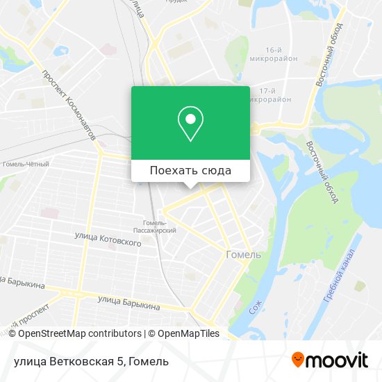Карта улица Ветковская 5