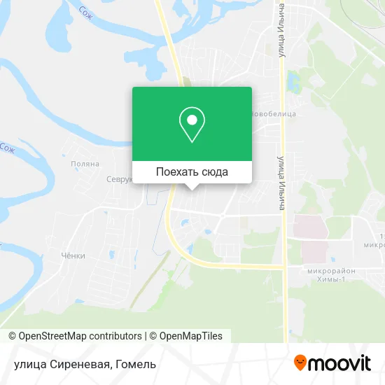 Карта улица Сиреневая