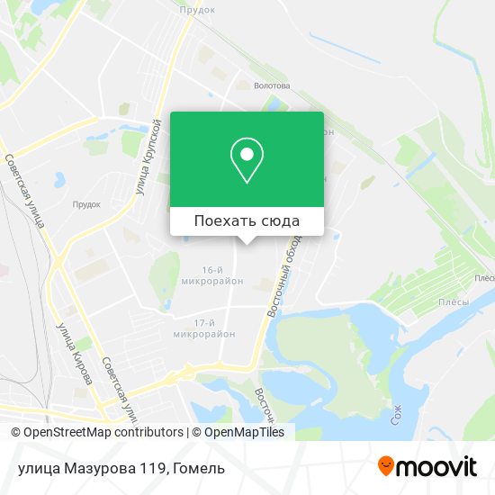 Карта улица Мазурова 119