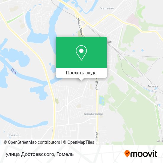 Карта улица Достоевского