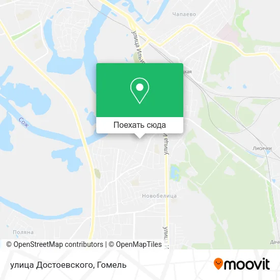 Карта улица Достоевского