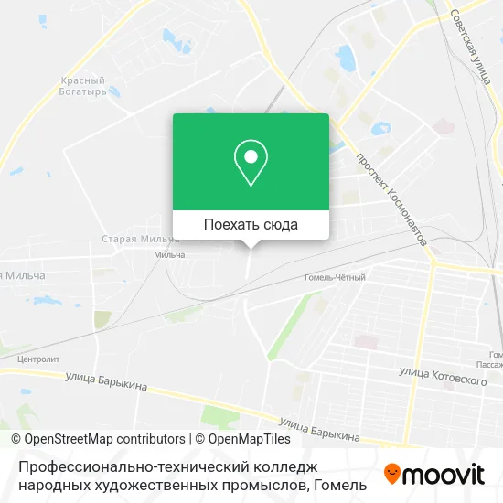 Карта Профессионально-технический   колледж народных   художественных   промыслов