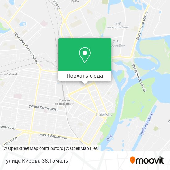 Карта улица Кирова 38