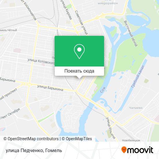 Карта улица Педченко