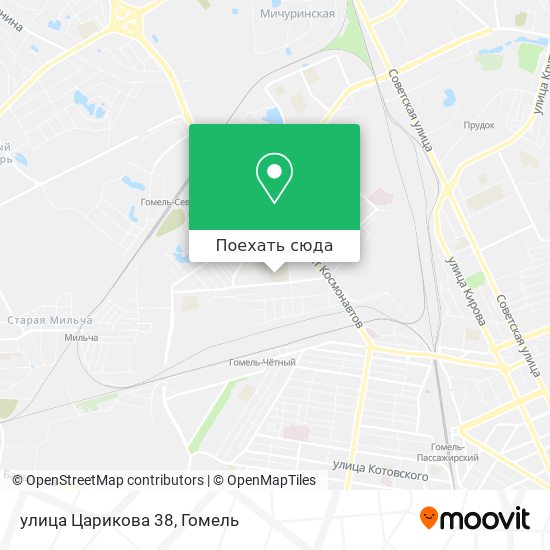 Карта улица Царикова 38