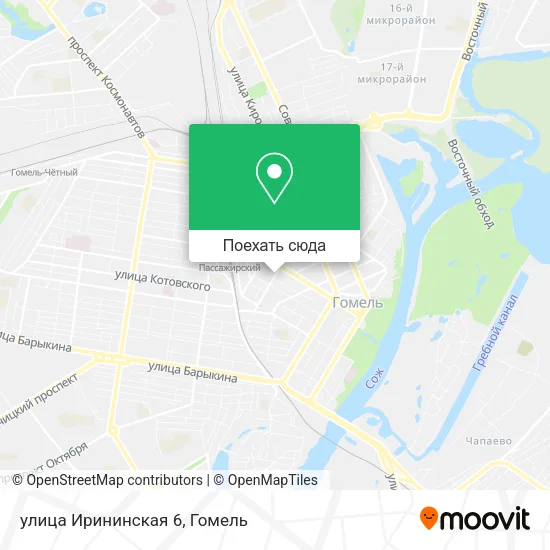 Карта улица Ирининская 6