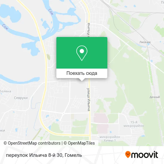 Карта переулок Ильича 8-й 30