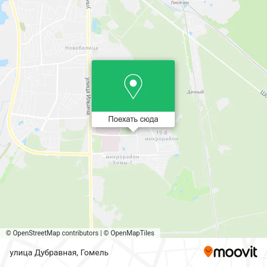 Карта улица Дубравная