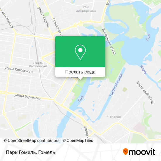 Карта Парк Гомель