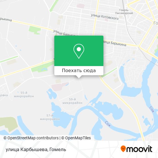 Карта улица Карбышева