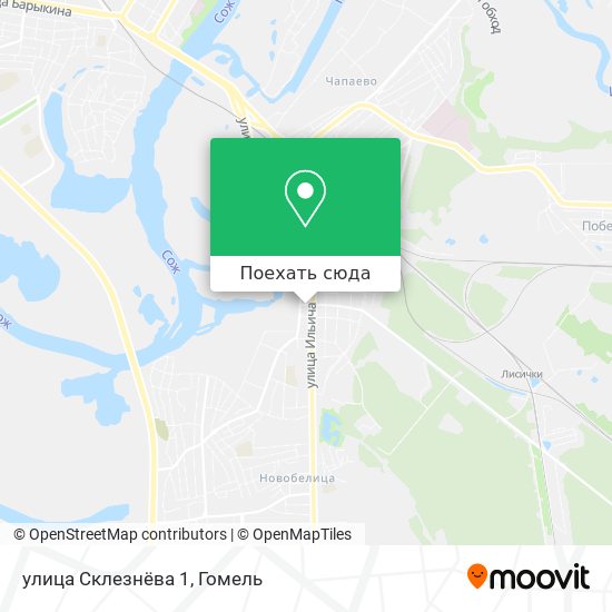Карта улица Склезнёва 1