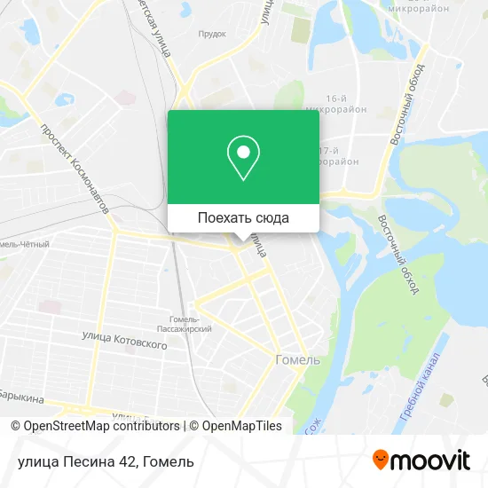 Карта улица Песина 42