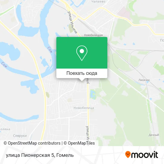 Карта улица Пионерская 5