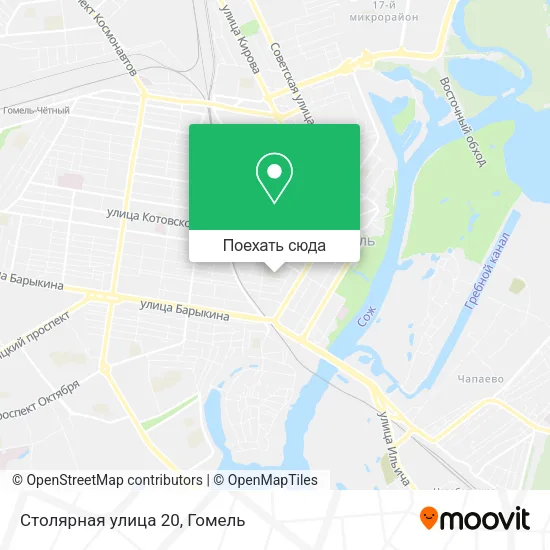 Карта Столярная улица 20