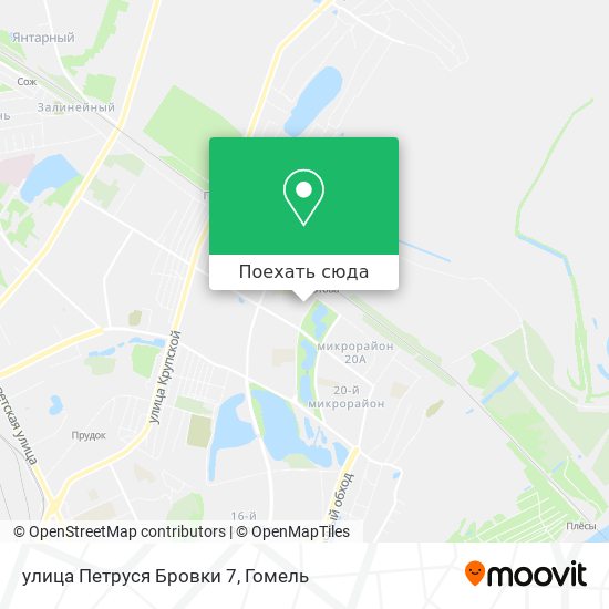 Карта улица Петруся Бровки 7