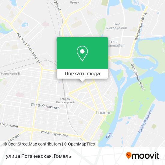 Карта улица Рогачёвская