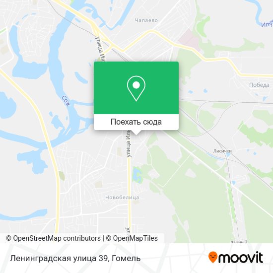 Карта Ленинградская улица 39