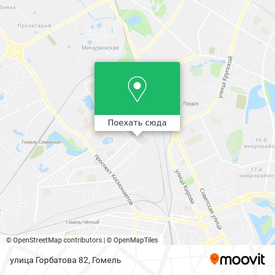 Карта улица Горбатова 82