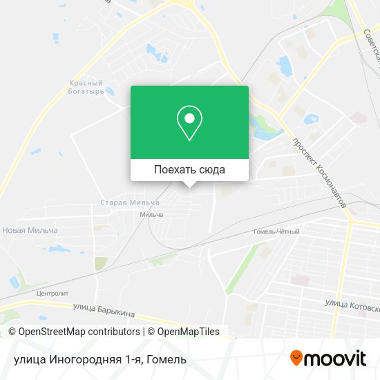 Карта улица Иногородняя 1-я