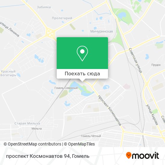 Карта проспект Космонавтов 94