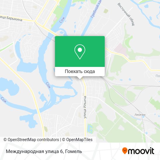 Карта Международная улица 6