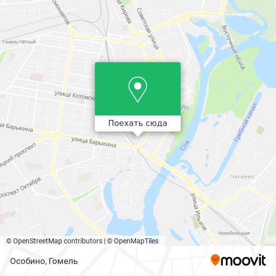 Карта Особино