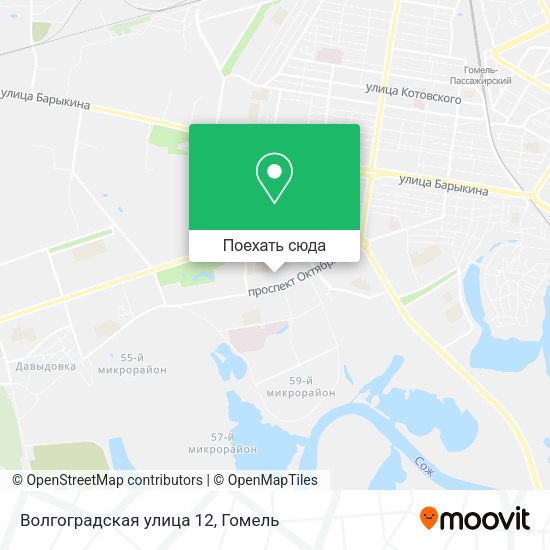 Карта Волгоградская улица 12