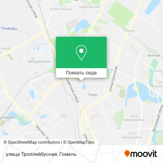 Карта улица Троллейбусная