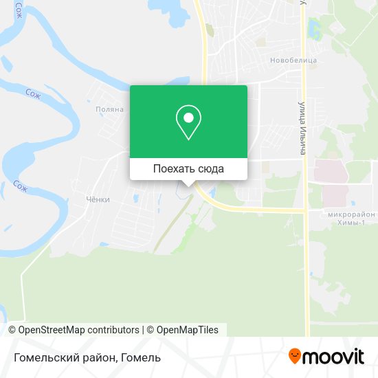 Карта Гомельский район